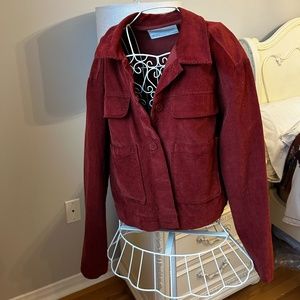Oak and Fort: Red Corduroy Jacket